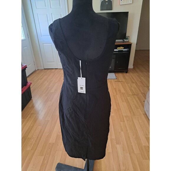 New XL Grace Karin Black Sweatheart Neck Sleeveless Tank Strap Midi Dress NWT - Picture 3 of 4